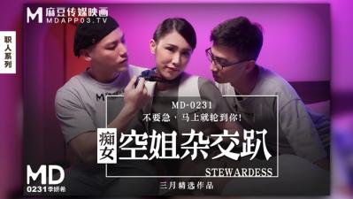 国产麻豆AV MD MD0231 痴女空姐杂交趴 季妍希海报剧照